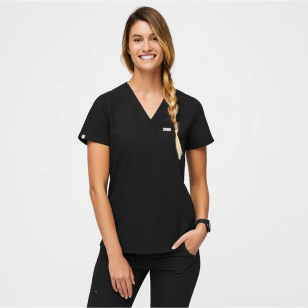 Figs Black Women's Top